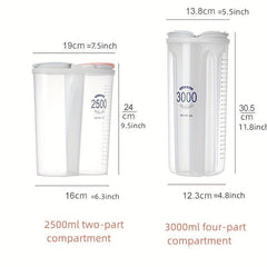 Plastic Grains & Cereals Storage Jar for Kitchen Use