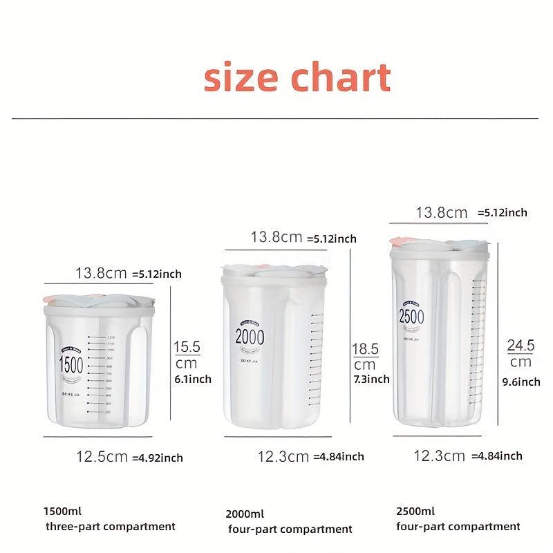 Plastic Grains & Cereals Storage Jar for Kitchen Use