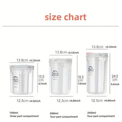 Plastic Grains & Cereals Storage Jar for Kitchen Use