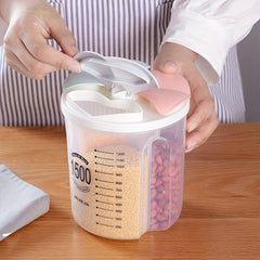 Plastic Grains & Cereals Storage Jar for Kitchen Use