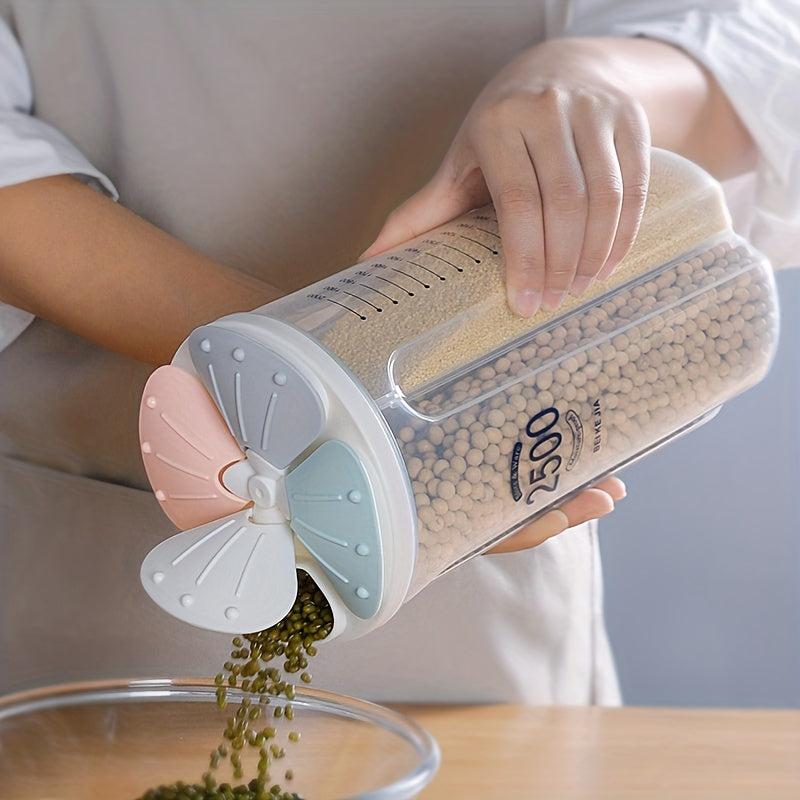 Plastic Grains & Cereals Storage Jar for Kitchen Use