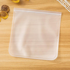 Reusable Frosted PEVA Storage Bag Leak Proof Freezer Safe for Home Kitchen