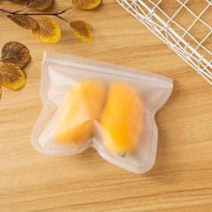 Reusable Frosted PEVA Storage Bag Leak Proof Freezer Safe for Home Kitchen