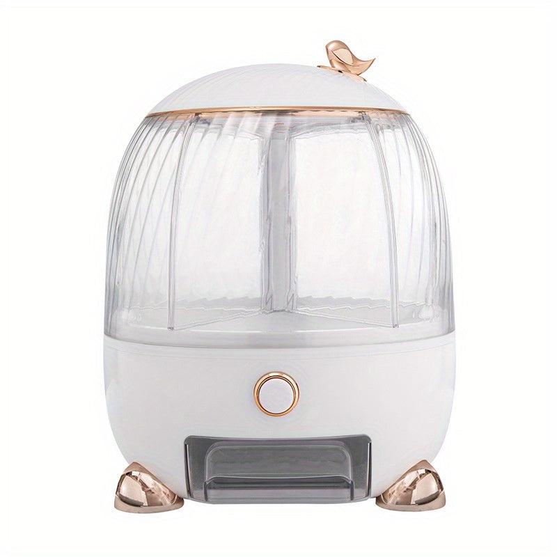 Rotating Rice Bucket Large Capacity Cereal Container