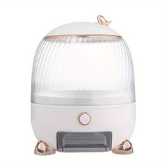 Rotating Rice Bucket Large Capacity Cereal Container