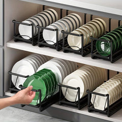 Kitchen Plate And Dish Shelf With Chopsticks Storage Cage