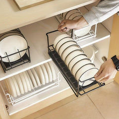 Kitchen Plate And Dish Shelf With Chopsticks Storage Cage