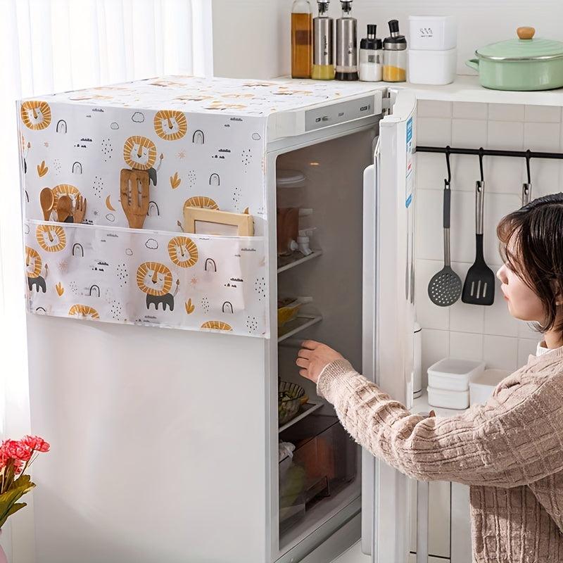 Waterproof Refrigerator Cover Protects Appliance from Dust & Spills