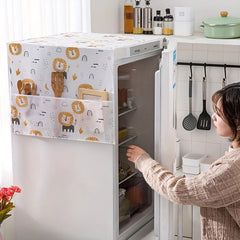 Waterproof Refrigerator Cover Protects Appliance from Dust & Spills