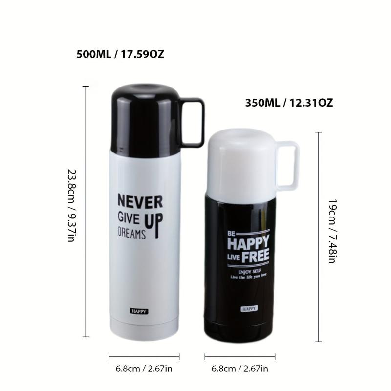 Insulated Stainless Steel Vacuum Flask 17oz Travel Thermal Cup