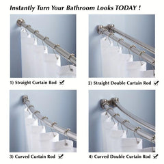 12pcs Decorative Shower Curtain Hook Ring Rust Resistant Stainless Steel