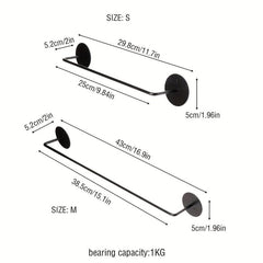 Wall-mounted Kitchen Bathroom Towel Rack Storage