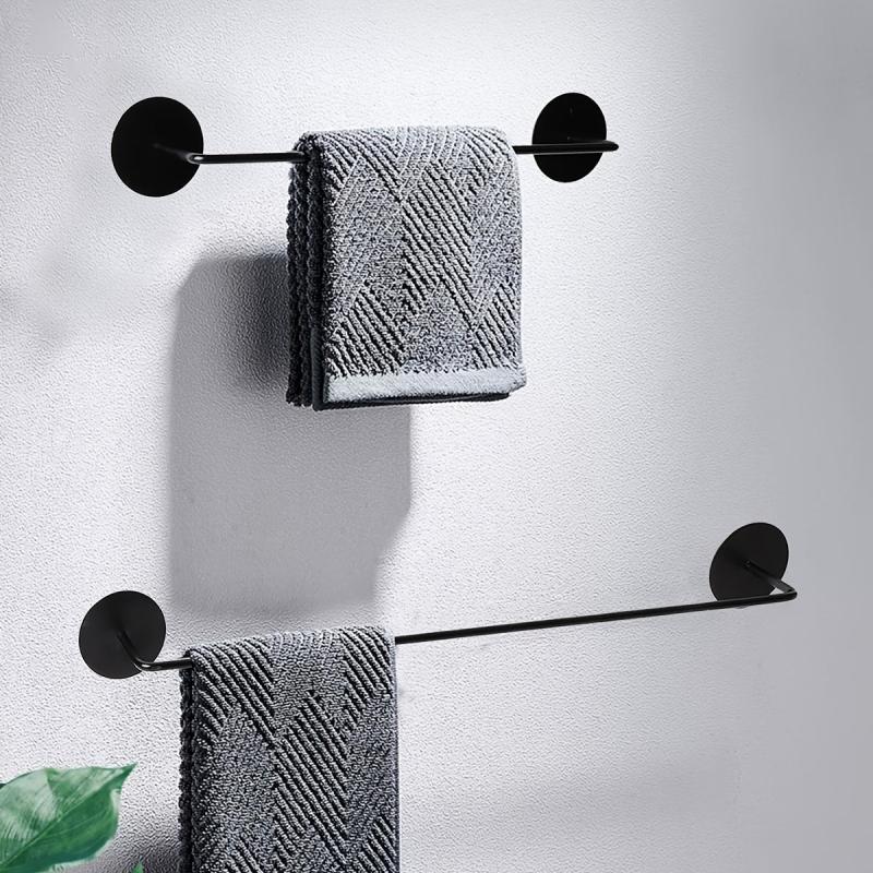Wall-mounted Kitchen Bathroom Towel Rack Storage