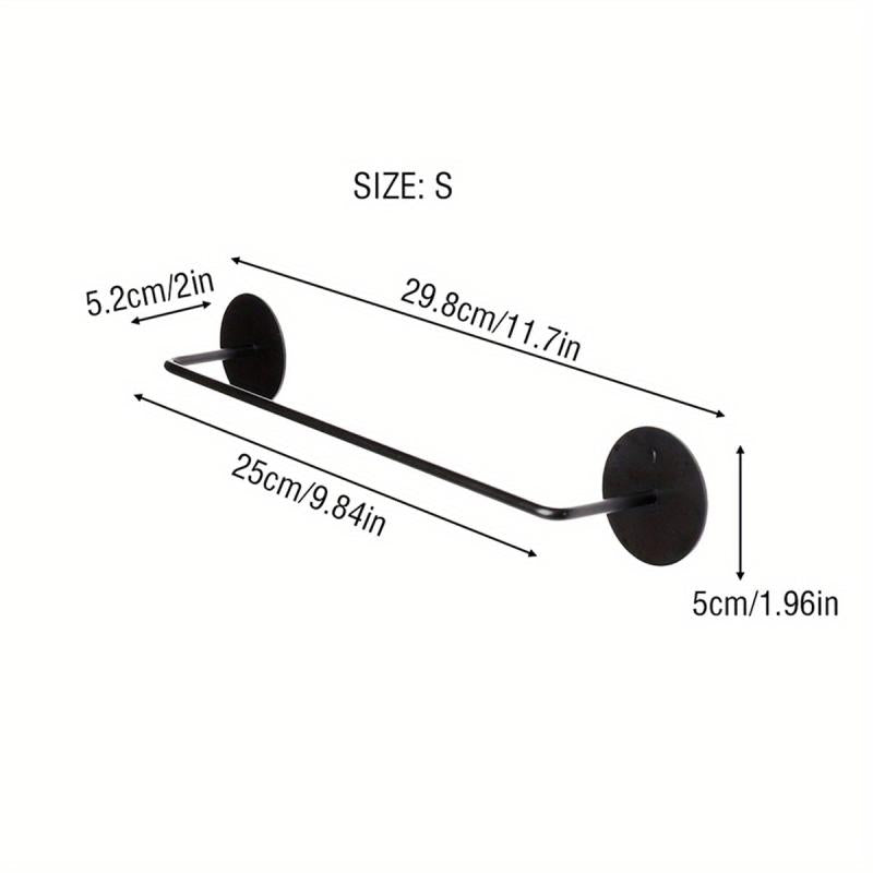 Wall-mounted Kitchen Bathroom Towel Rack Storage
