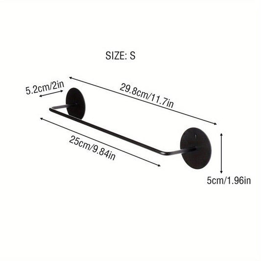 Wall-mounted Kitchen Bathroom Towel Rack Storage