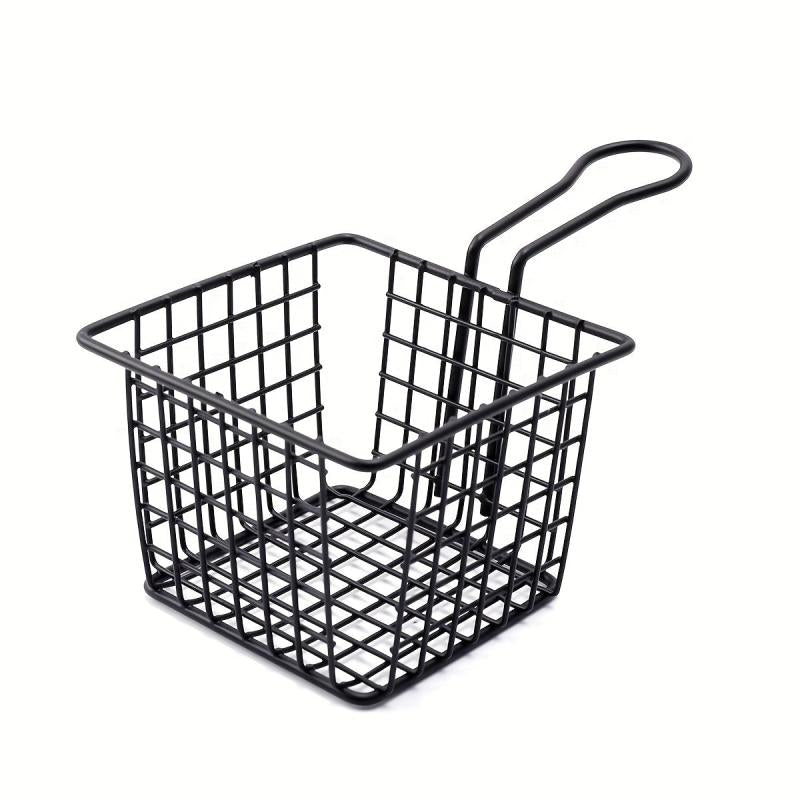 Stainless Steel Mini Fried Food Basket for French Fries & Kitchen Storage