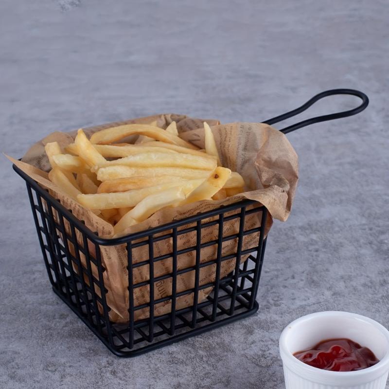 Stainless Steel Mini Fried Food Basket for French Fries & Kitchen Storage