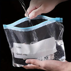 40pcs Reusable Storage Zipper Bag Leak Proof Freezer Bag for Liquid