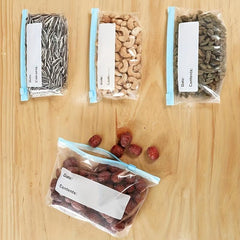 40pcs Reusable Storage Zipper Bag Leak Proof Freezer Bag for Liquid