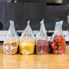40pcs Reusable Storage Zipper Bag Leak Proof Freezer Bag for Liquid