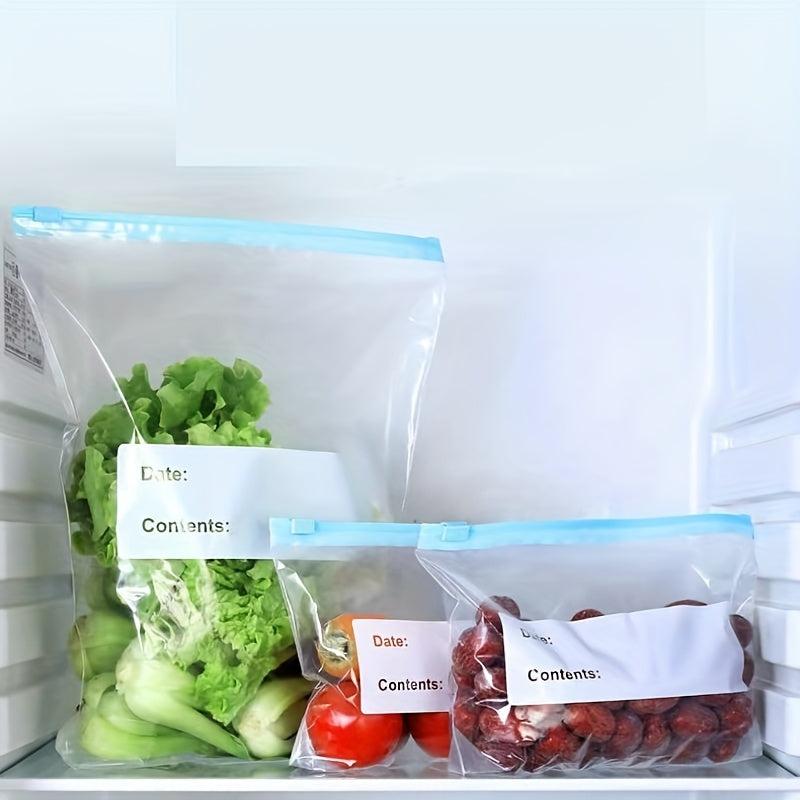 40pcs Reusable Storage Zipper Bag Leak Proof Freezer Bag for Liquid