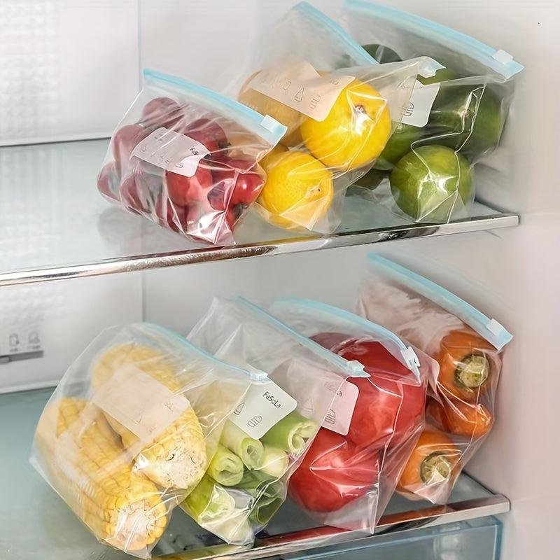 40pcs Reusable Storage Zipper Bag Leak Proof Freezer Bag for Liquid