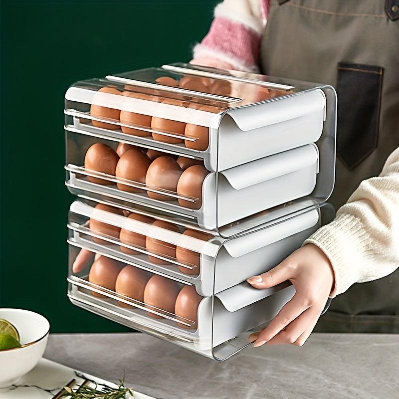 Refrigerator Egg Storage Box Drawer Leak Proof Plastic