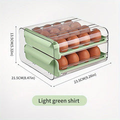 Refrigerator Egg Storage Box Drawer Leak Proof Plastic