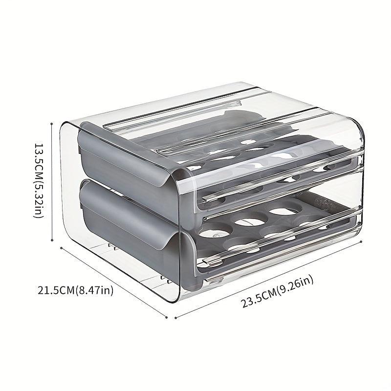 Refrigerator Egg Storage Box Drawer Leak Proof Plastic