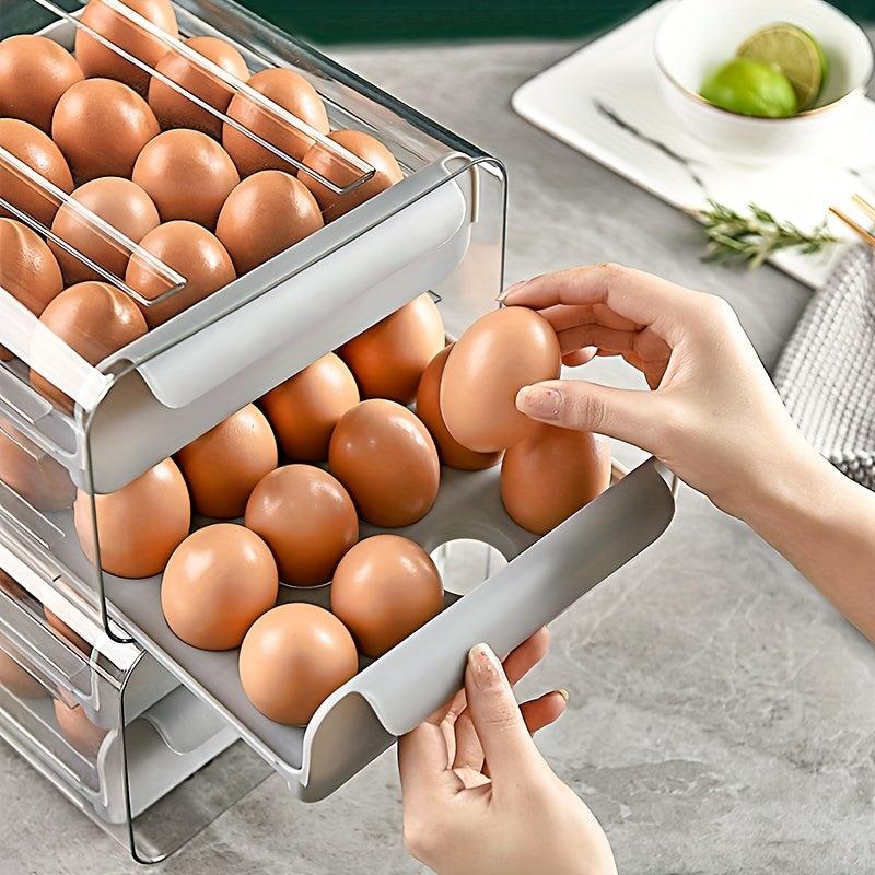 Refrigerator Egg Storage Box Drawer Leak Proof Plastic