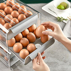 Refrigerator Egg Storage Box Drawer Leak Proof Plastic