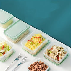17pcs Plastic Transparent Fresh Keeping Box Kitchen Storage