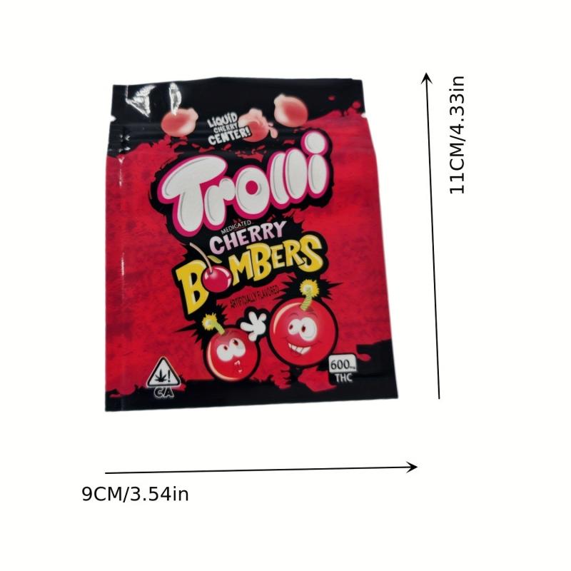 10 Pcs Red Self Sealing Plastic Bags Resealable Packaging Bag
