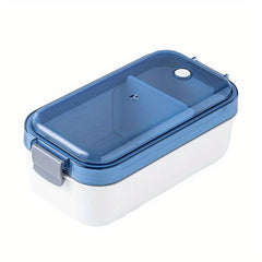 Japanese Style Divided Bento Box Microwave Safe Lunch Box for One Person