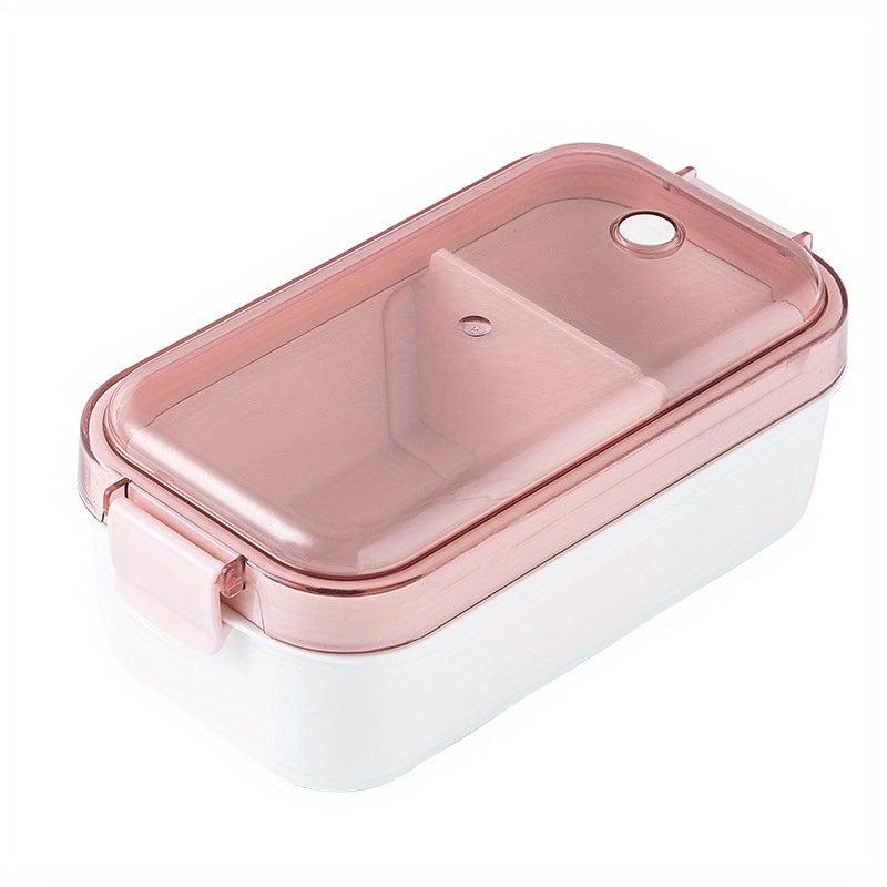 Japanese Style Divided Bento Box Microwave Safe Lunch Box for One Person