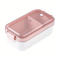 Japanese Style Divided Bento Box Microwave Safe Lunch Box for One Person