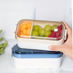 Japanese Style Divided Bento Box Microwave Safe Lunch Box for One Person
