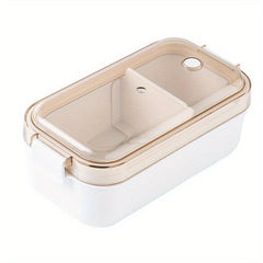 Japanese Style Divided Bento Box Microwave Safe Lunch Box for One Person