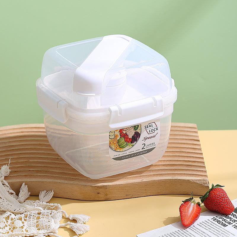 Portable Fruit Salad Box Large Capacity Lunch Box Leakproof