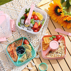Portable Fruit Salad Box Large Capacity Lunch Box Leakproof