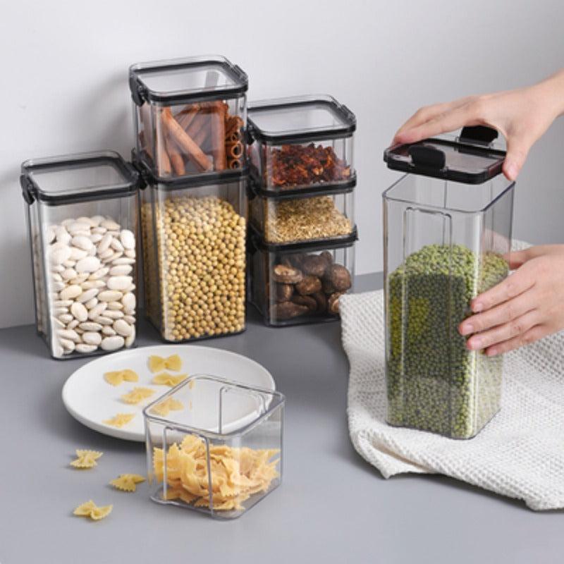 Sealed Plastic Food Storage Box Candy Jars With Lids