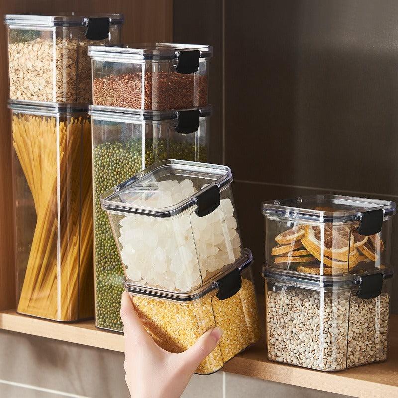 Sealed Plastic Food Storage Box Candy Jars With Lids