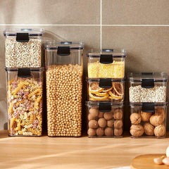 Sealed Plastic Food Storage Box Candy Jars With Lids