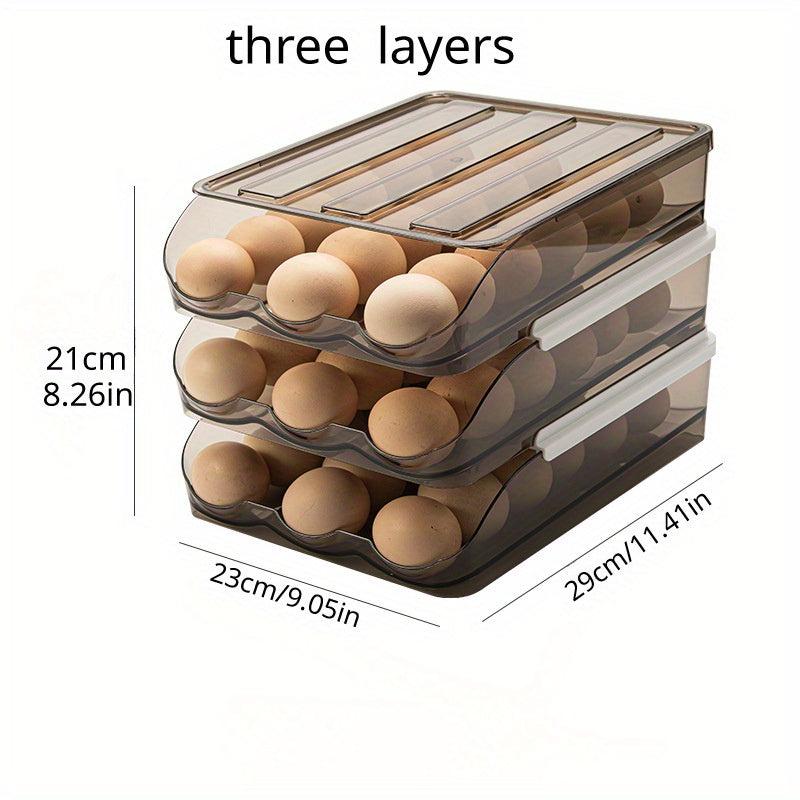 1pc Refrigerator Egg Storage Box Creative Kitchen Food Sorting Rack