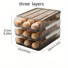 1pc Refrigerator Egg Storage Box Creative Kitchen Food Sorting Rack