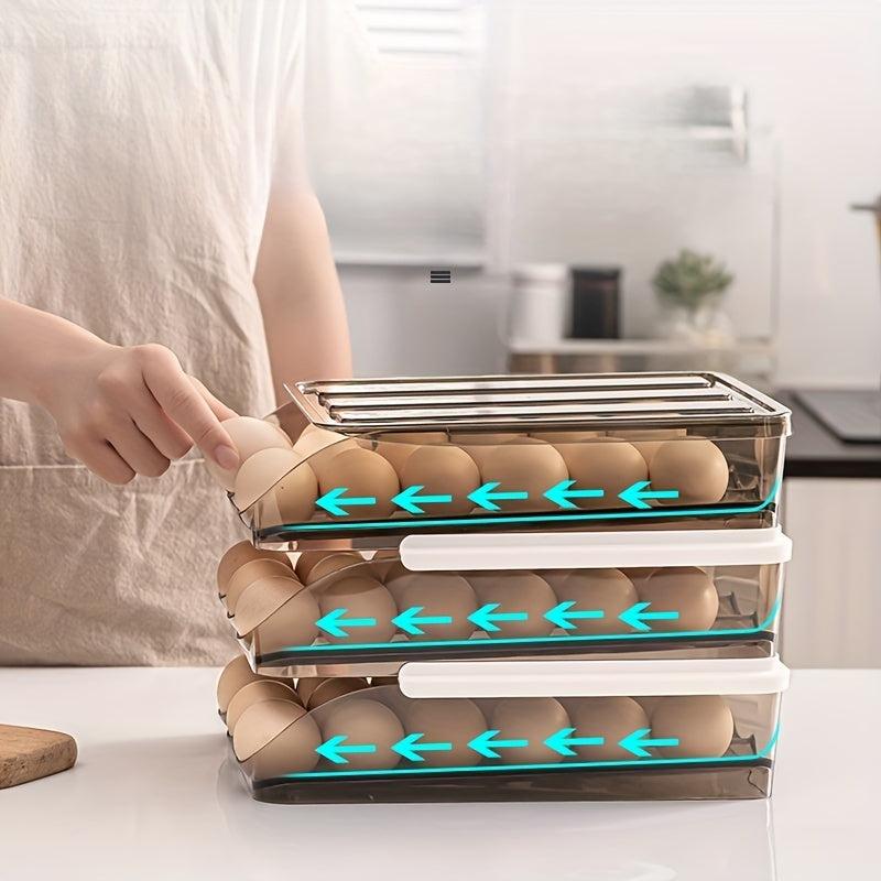 1pc Refrigerator Egg Storage Box Creative Kitchen Food Sorting Rack