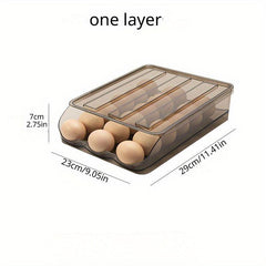 1pc Refrigerator Egg Storage Box Creative Kitchen Food Sorting Rack