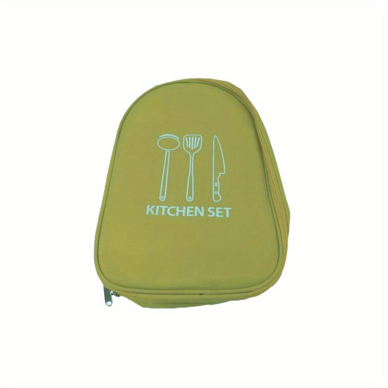 Camping Kitchen Utensil Set with Carry Bag for Outdoor Picnic BBQ Hiking Travel