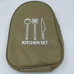 Camping Kitchen Utensil Set with Carry Bag for Outdoor Picnic BBQ Hiking Travel