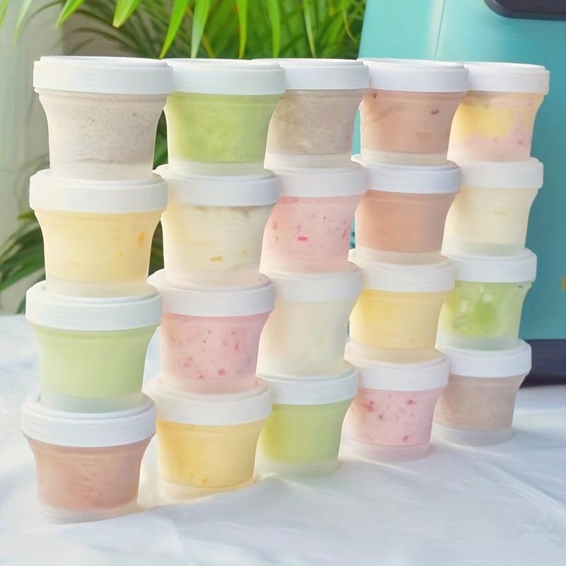 5pcs DIY Ice Cream Packaging Boxes Coconut Milk Pudding Cups Mousse Yogurt